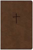 CSB Compact Bible, Brown LeatherTouch, Value Edition