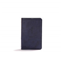 CSB Compact Bible, Navy LeatherTouch, Value Edition