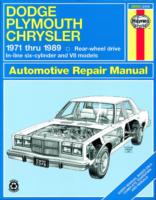 Dodge, Plymouth, & Chrysler RWD 6 cylinder & V8 (1971-1989) Haynes Repair Manual (USA)