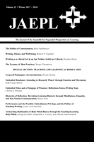 Jaepl The Journal of the Assembly for Expanded Perspectives on Learning (Vol. 23, 2017-2018)