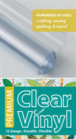 Premium Clear Vinyl Roll 16" x 11/2 Yard Roll