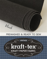 kraft-tex® Vintage Roll, Black Prewashed