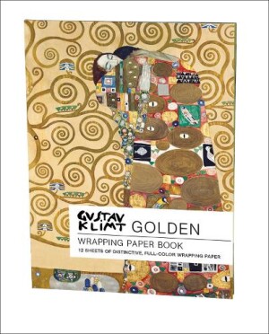 Golden, Gustav Klimt Wrapping Paper Book