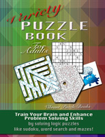 Variety Puzzle Book For Adults