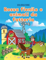 Colorazione rossa fienile e animali da fattoria