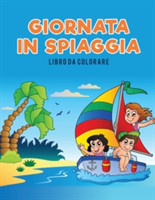 Giornata in spiaggia libro da colorare