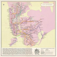 City of Women New York City Subway Wall Map (20 x 20 Inches)