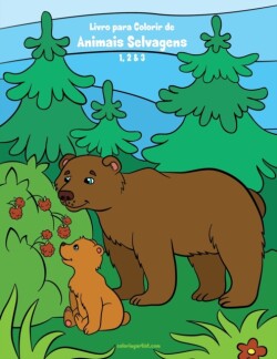 Livro para Colorir de Animais Selvagens 1, 2 & 3