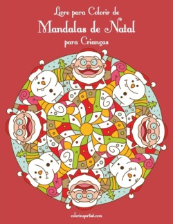 Livro para Colorir de Mandalas de Natal para Crianças