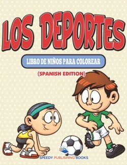 Deportes Libro De Niños Para Colorear (Spanish Edition)