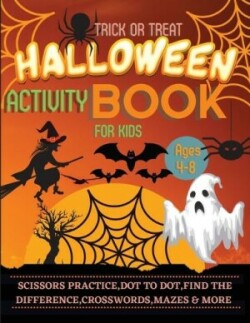 Halloween Activity Book for Kids Ages 4-8