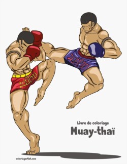 Livre de coloriage Muay-thaï