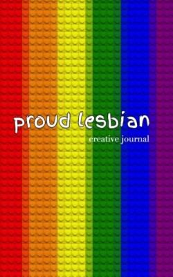 proud lesbian rainbow lego style creative Blank page Journal