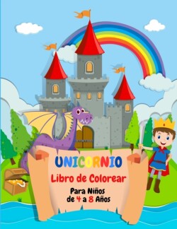 Unicornio Libro de Colorear Para Ninos de 4 a 8 Anos