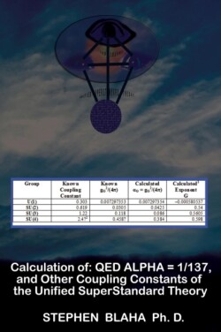 Calculation of QED α = 1/137, and Other Coupling Constants of the Unified SuperStandard Theory