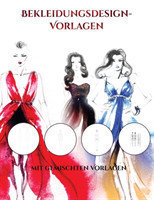 Modedesign Zeichenbuch (mit gemischten Vorlagen)