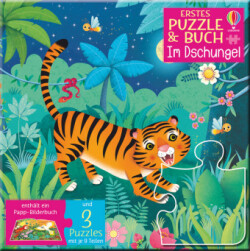 Erstes Puzzle & Buch: Im Dschungel