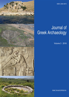 Journal of Greek Archaeology Volume 3 2018
