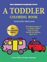 Simple Kindergarten Coloring Book for Boys