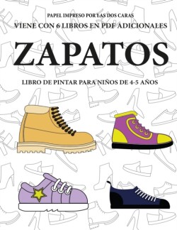 Libro de pintar para ninos de 4-5 anos (Zapatos)