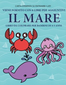 Libro da colorare per bambini di 4-5 anni (Il mare)