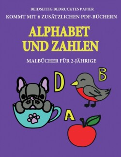 Malbucher fur 2-Jahrige (Alphabet und Zahlen)