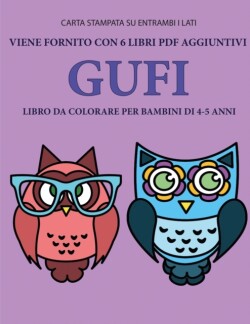 Libro da colorare per bambini di 4-5 anni (Gufi)