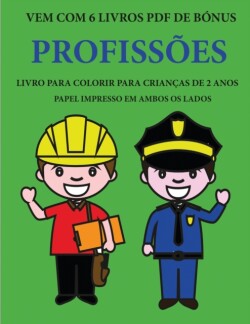 Livro para colorir para criancas de 2 anos (Profissoes)