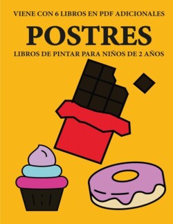 Libros de pintar para ninos de 2 anos (Postres)