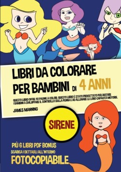 Libri da colorare per bambini di 4 anni (Sirene)