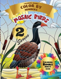 Mosaic Birds Coloring Books Color by Numbers