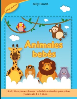 Libro para colorear de animales bebes