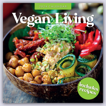 Vegan Living 2024 Square Wall Calendar