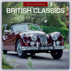 British Classics 2024 Square Wall Calendar