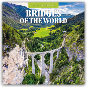 Bridges of the World 2025 Square Wall Calendar