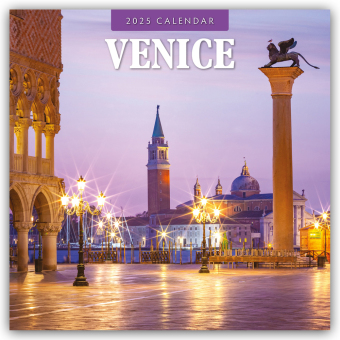 Venice 2025 Square Wall Calendar