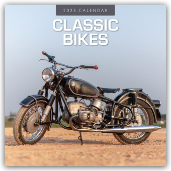 Classic Bikes 2025 Square Wall Calendar