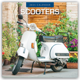 Scooters 2025 Square Wall Calendar