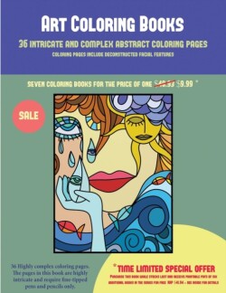 Art Coloring Books (36 intricate and complex abstract coloring pages)