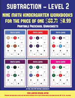 Printable Preschool Worksheets (Kindergarten Subtraction/taking away Level 2)