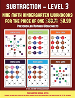 Preschooler Number Worksheets (Kindergarten Subtraction/Taking Away Level 3)