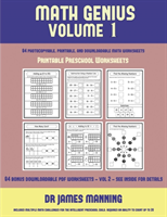 Printable Preschool Worksheets (Math Genius Vol 1)