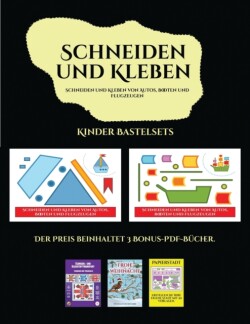 Kinder Bastelsets (Schneiden und Kleben von Autos, Booten und Flugzeugen)