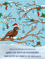 Libros de pintar con detalles (Libro de pintar navideno)