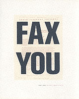 Fax You: Urgent Images, the Graphic Language of the Fax