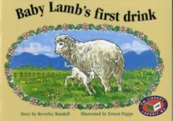 Baby Lamb's first drink