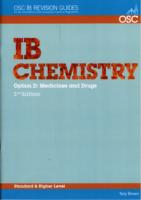 IB Chemistry Option D: Medicines and Drugs Standard and Higher Level
