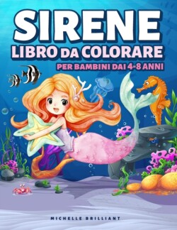 Sirene Libro da Colorare per Bambini dai 4-8 anni