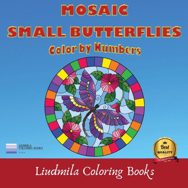 Mosaic Small Butterflies Color by Numbers