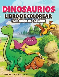 Dinosaurios Libro de colorear para ninos de 4 a 8 anos